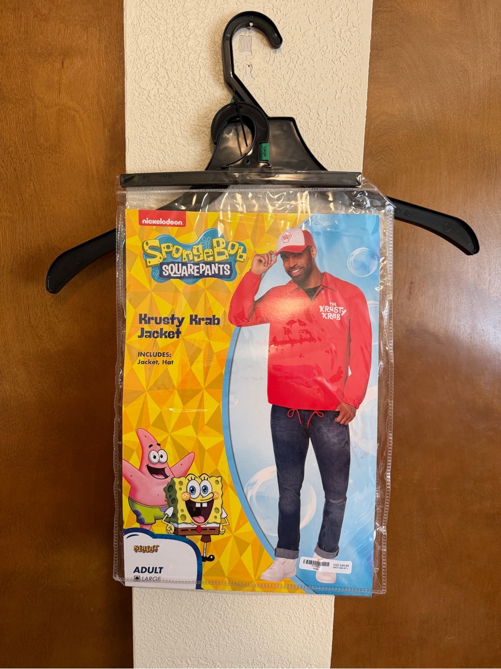 Spirit Halloween Red and White Krusty Krab Jacket halloween costume - Picture 6 of 6